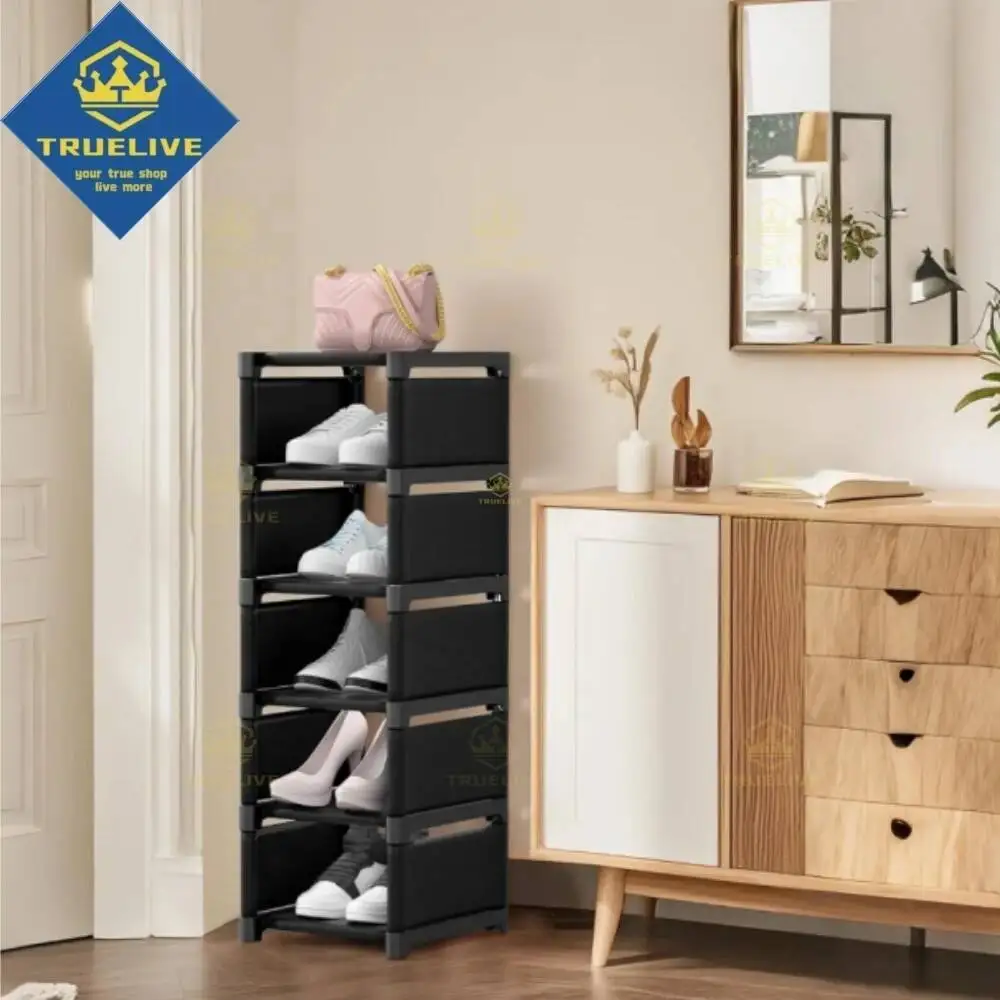 

Multiple Layers Shoe Organizer Space Rack For Wall Corner Stackable Shelf Adjustable Saving Cabinet