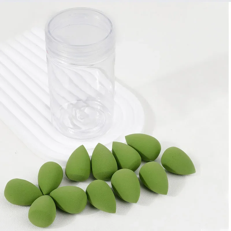 12-delige make-upsponsset met opbergpot, fluwelen schoonheidsblenders, make-upspons schoonheidsei, foundation cosmetische soezen