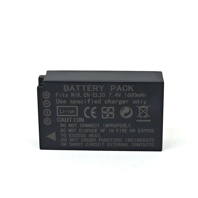 EN-EL20 ENEL20 EN EL20 Battery Charger For Nikon Coolpix A P950 P1000 1 AW1 J1 J2 J3 S1 V3 DL24-500 f/2.8-5.6