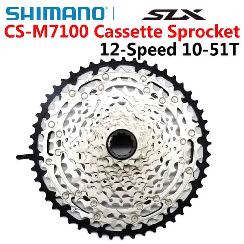 SHIMANO SLX M7100 12S volante de bicicleta de montaña 12 velocidades 10-51T Micro Cassette estriado 12v volante de bicicleta MTB