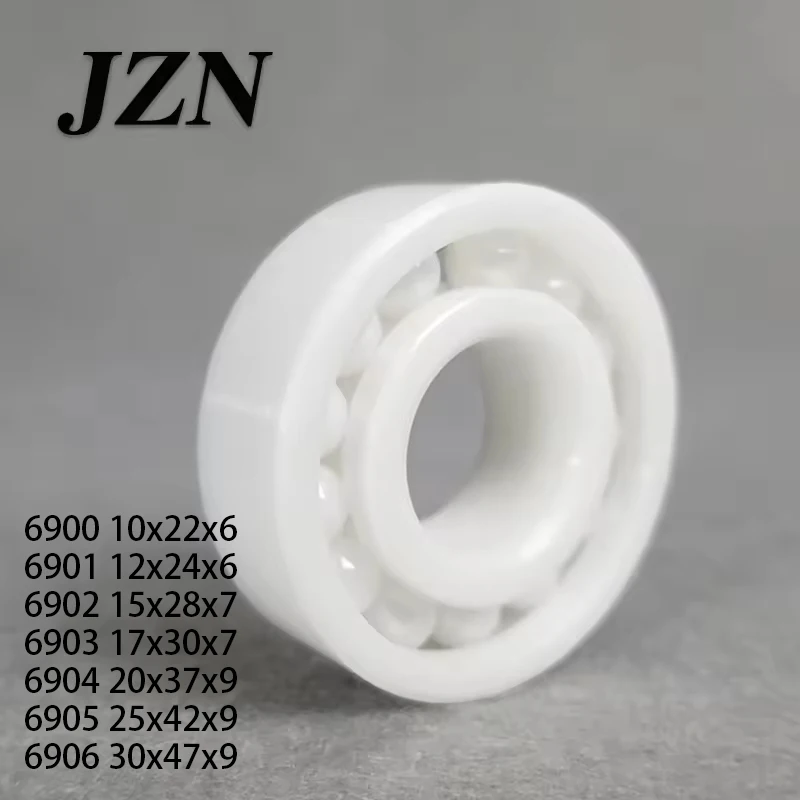 10x22x6 Zirconia full ball ceramic bearing 6900 6901 6902 6903 6904 6905 6906 CEF High temperature and corrosion resistance