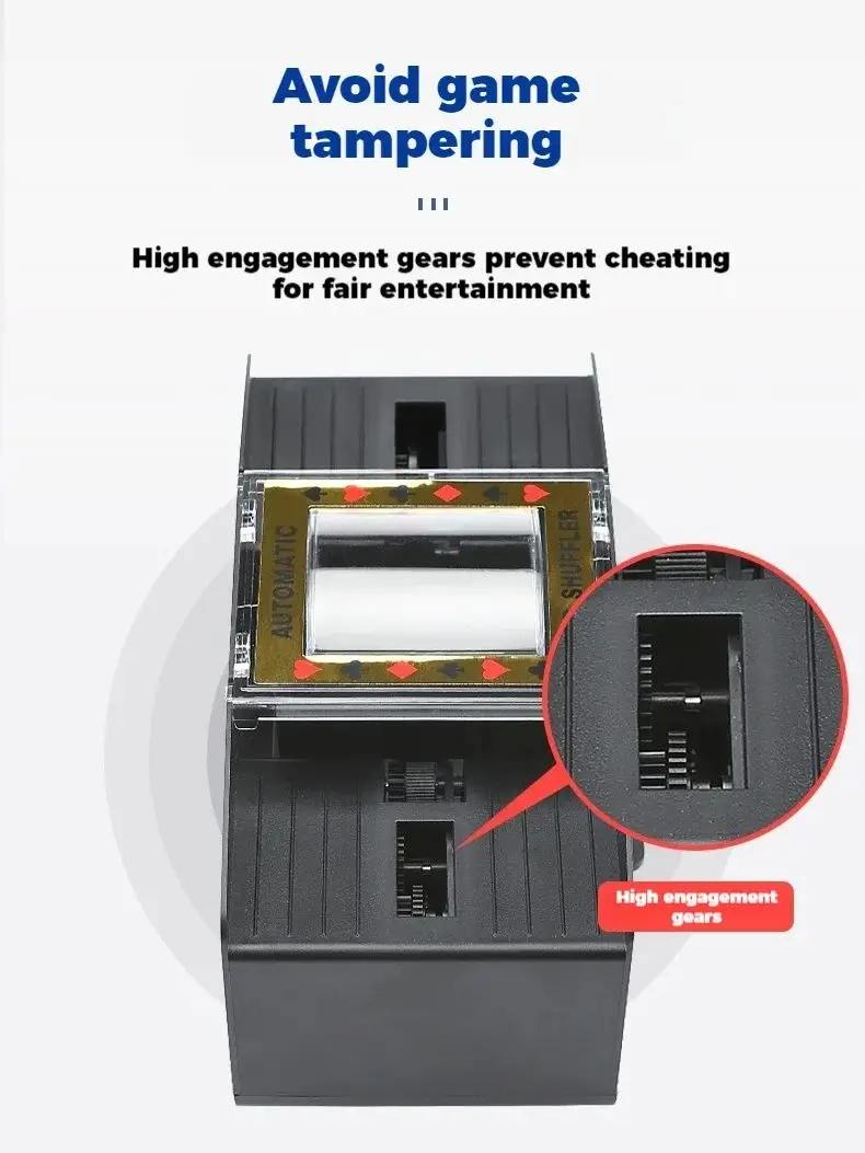 Mélangeur de cartes automatique pour poker, mélangeur de cartes Texas Hold'em, dispositif de distribution de cartes facile à utiliser pour les jeux de table