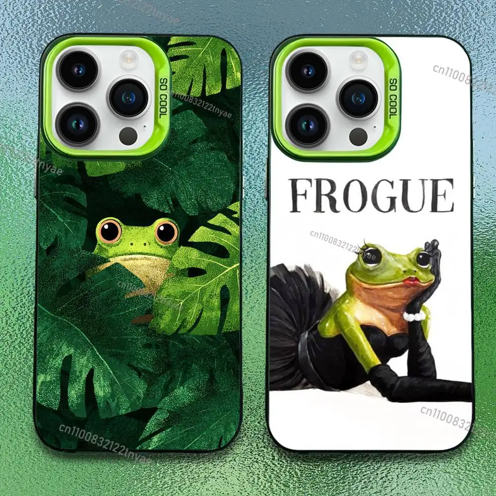 

THE FROG Phone Case For iPhone 17,16,15,14,13,12,11,Pro,Max,Plus,Mini,SE Anti Fall Green Matte Hard Bumper