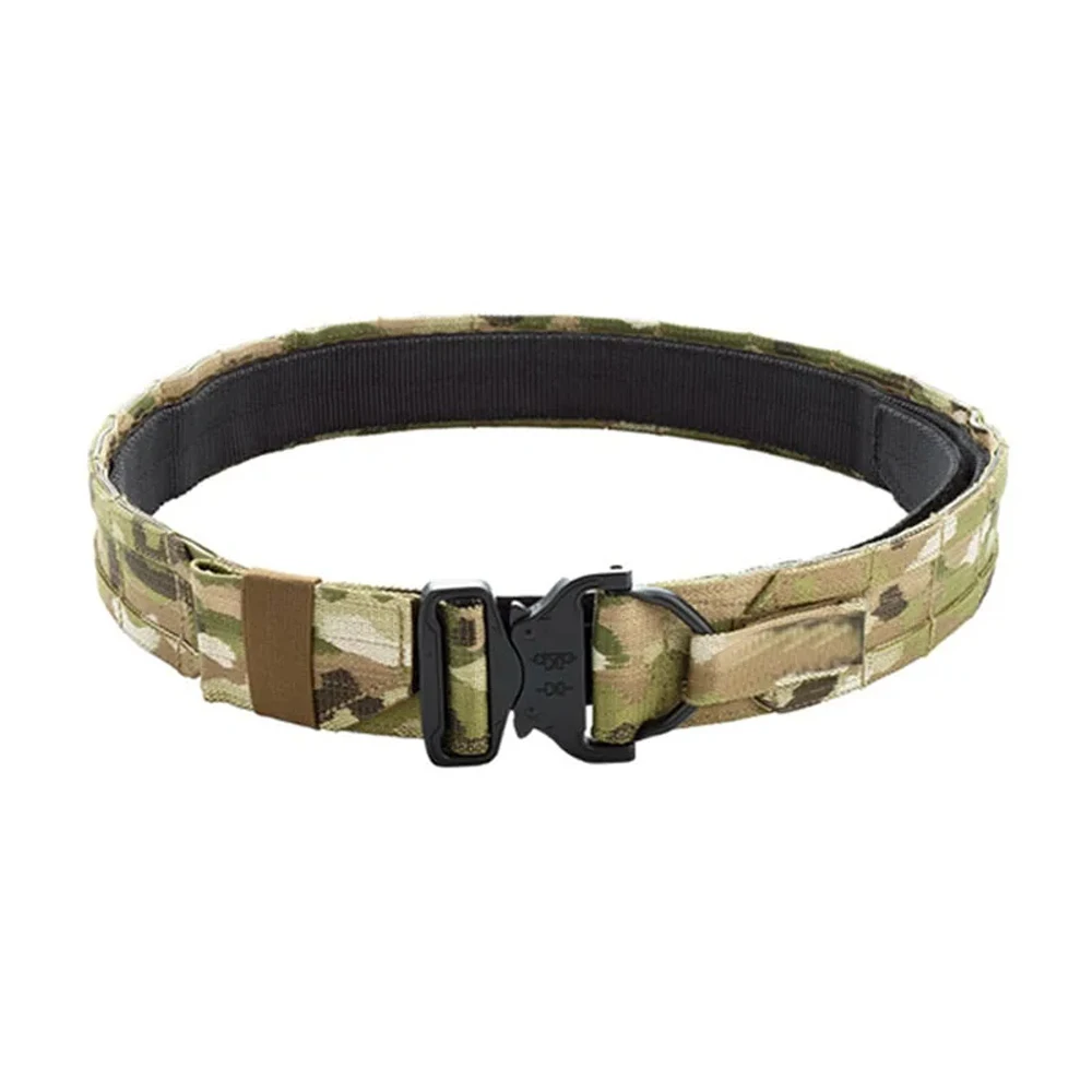 New 1.5 Inch Double Layer Belt Outdoor Molle Belt  CS Hunting Belt