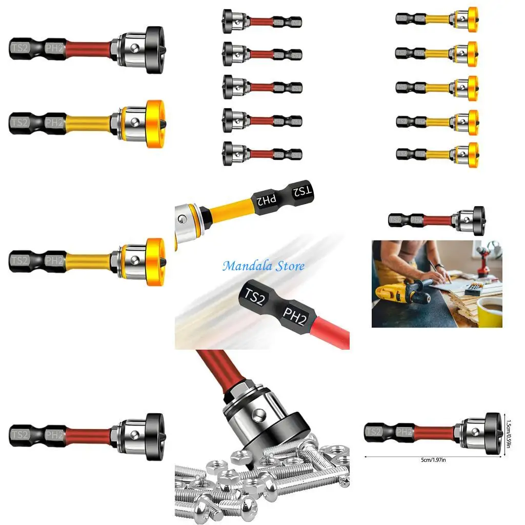 

U2JC Industrial Positioning Screwdriver Bit 6.35mm 1/4'' Hexagonal Shank