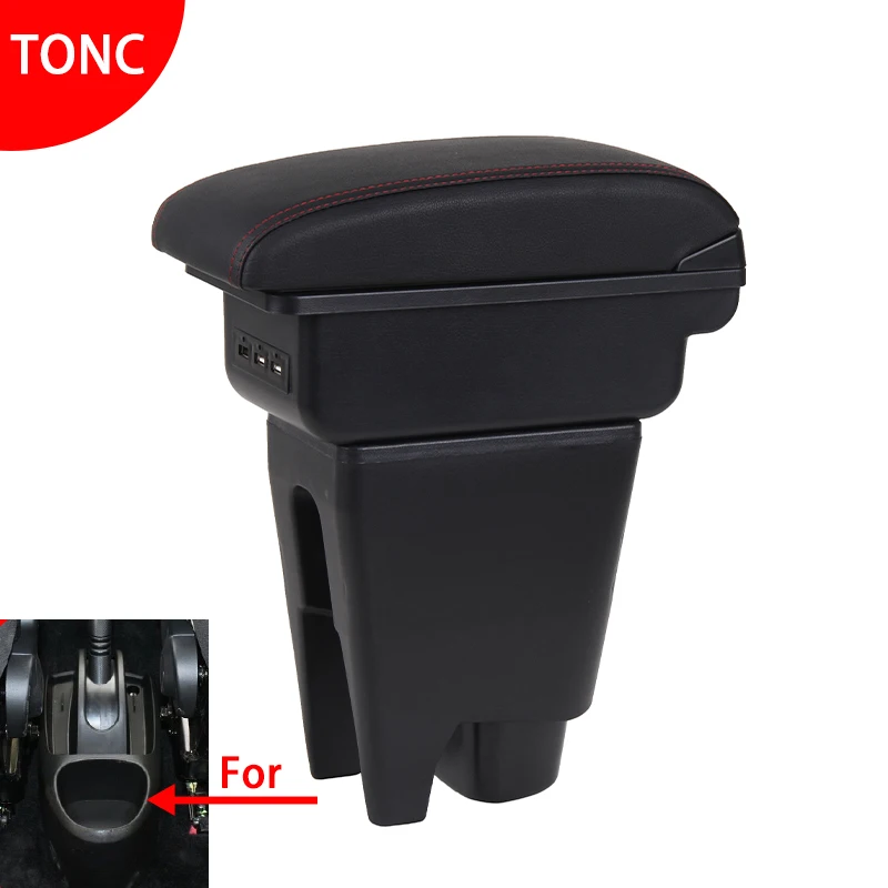 For Citroen C1 Armrest Box For Peugeot 107 Toyota Aygo BJ Armrest Car Accessories Store box Interior detail Simple installation