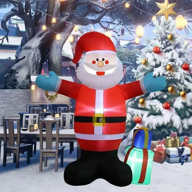 Jouets Gonflables avec Lumières LED pour Décoration de Noël, Modèle Gonflé pour ix, Cour, Niket Extérieur, 1.5m