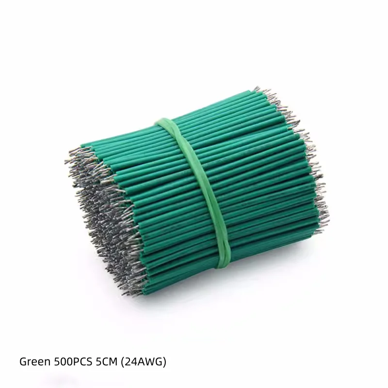 24AWG jumper kawat timah ujung ganda 24AWG kawat koneksi elektronik kawat solder kawat 5cm