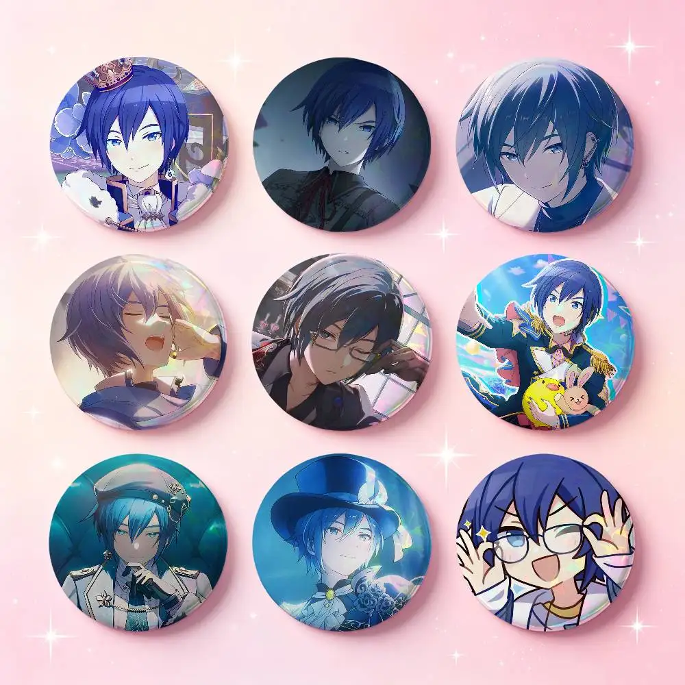 KAITO Anime Character Badges 25 32 44 58 75 Mm Round Cosplay Pin Bag Decor Fans Collect Friends Gifts Brooch Souvenir