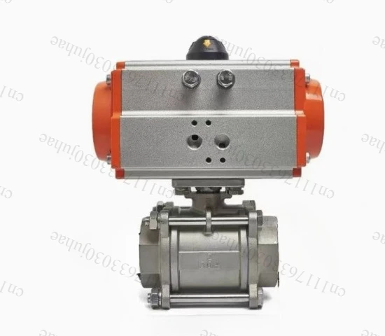 Pneumatic three-way ball valve quick connect stainless steel disc internal thread threaded ball valve
