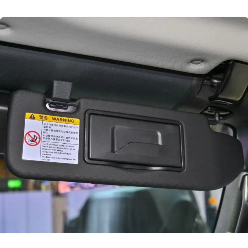 Sun Visor Makeup Mirror Cover Black Flip Cover Driver Side Passenger Side Sun Visor For Beijing BJ40 BJ40L
