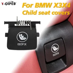 For BMW G01 Car Rear Child Seat Anchor ISOFix Cover Flap 52207474100 Auto Replacement Parts For BMW X3 X4 G02 G08Car Seat Covers