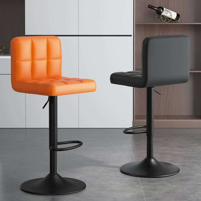 

Bar stool Home backrest luxury bar chair high stool front desk cash register adjustable rotating chair taburetes de bar