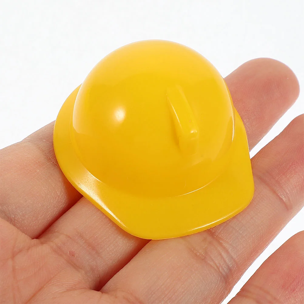 Mini Construction Hat for Plastic Safety Helmets Bird Decor Chicken Hard Hats