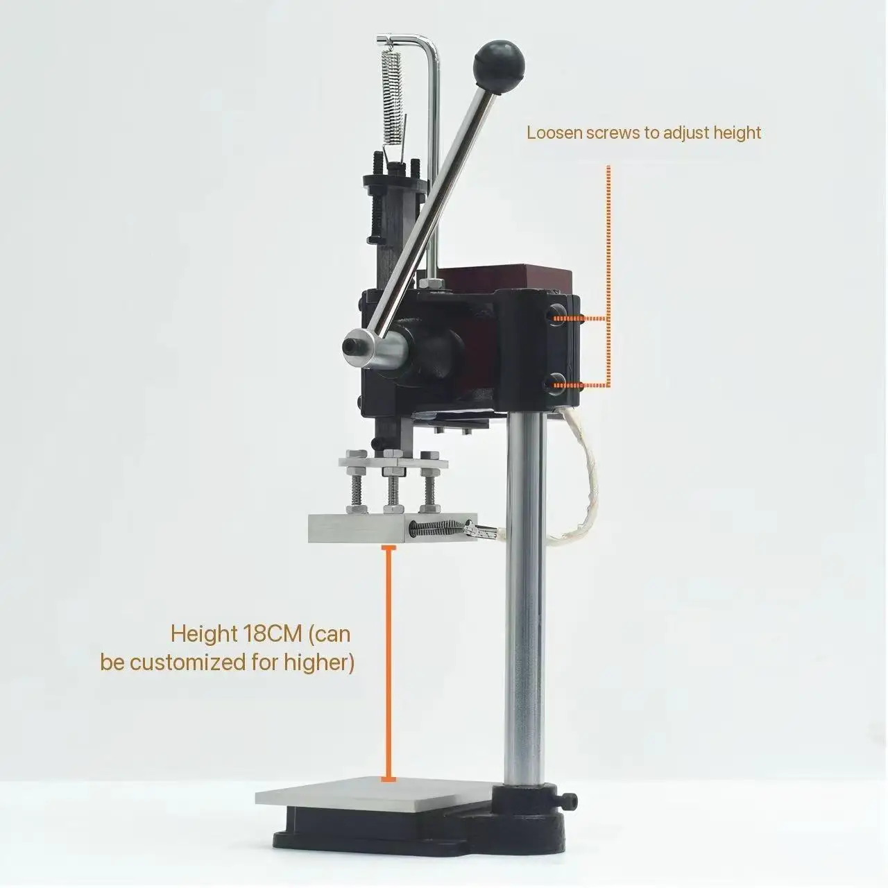 Manual Multifunctional Hot Press, Hot Stamping Embosser For Leather Logo Imprint