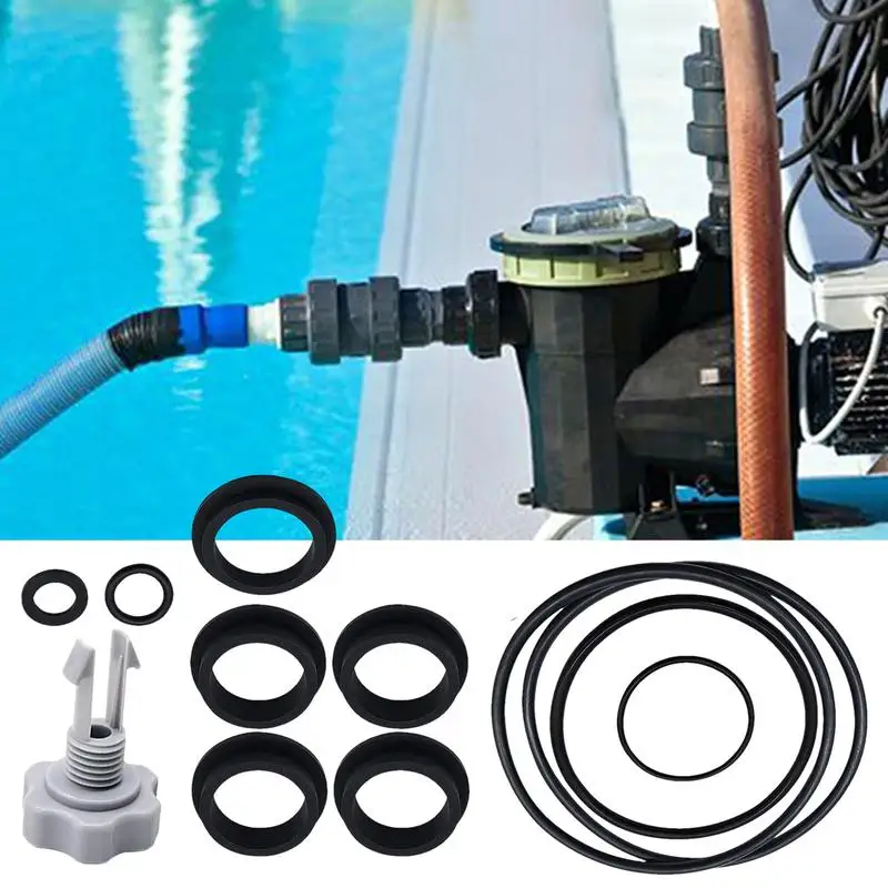 Replacement Parts For Pools 12-Piece Sand Filter Pump O-Rings Sand Filter Seal Gasket Parts Pool Filter Pump Repair Air Release