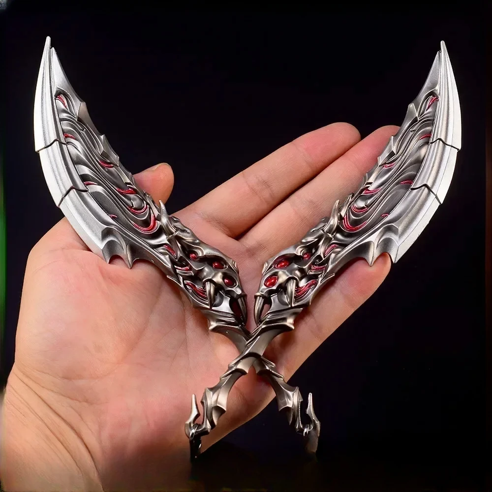 22cm valorant arma lâminas de primordia metal jogo agentes periféricoselee um par de ornamentos coleção desktop exibição brinquedo