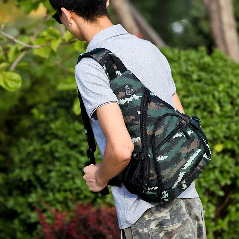 

Outdoor Large-capacity Waterproof Breast Bag IPAD Casual Travel Bag Cycling Backpack Shoulder A4 Messenger Men's Bag