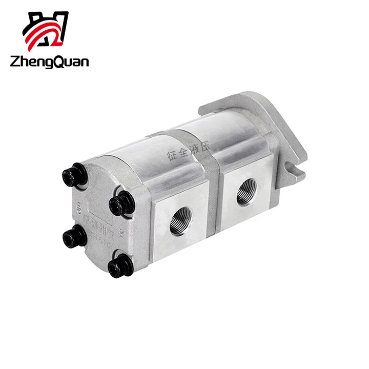 Zhengquan HGP-33A-F8/8R double gear pump hydraulic high pressure oil pump manufacturers hot sell forklift booster pump