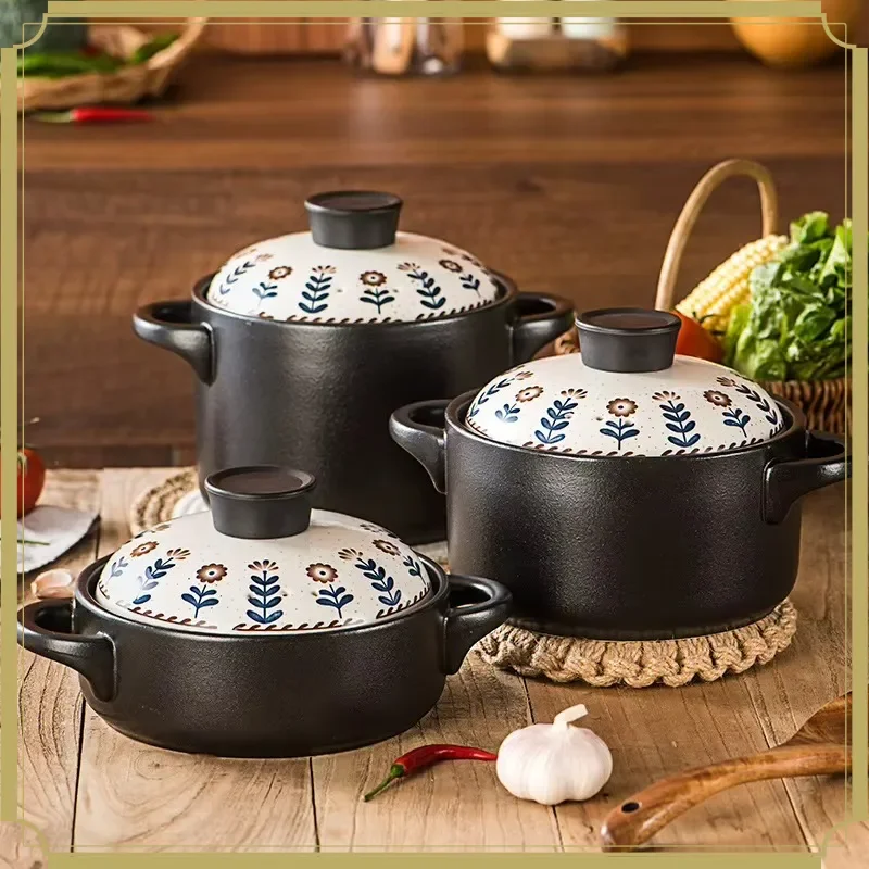 High Temperature Resistant Saucepan Soup Large Capacity Casserole