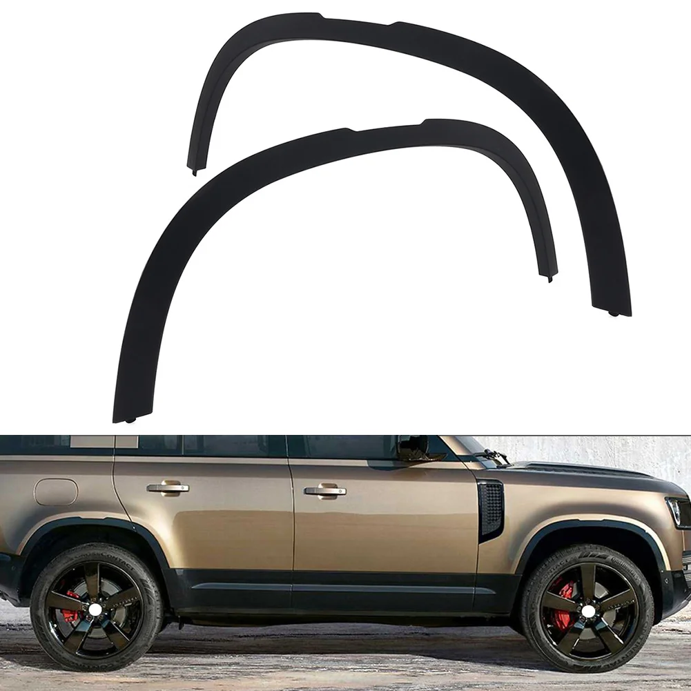 

Matte Black Car Front Fender Moulding Wheel Arch For Land Rover Defender 90 110 2020 2021 2022 2023 LR147926 LR147922