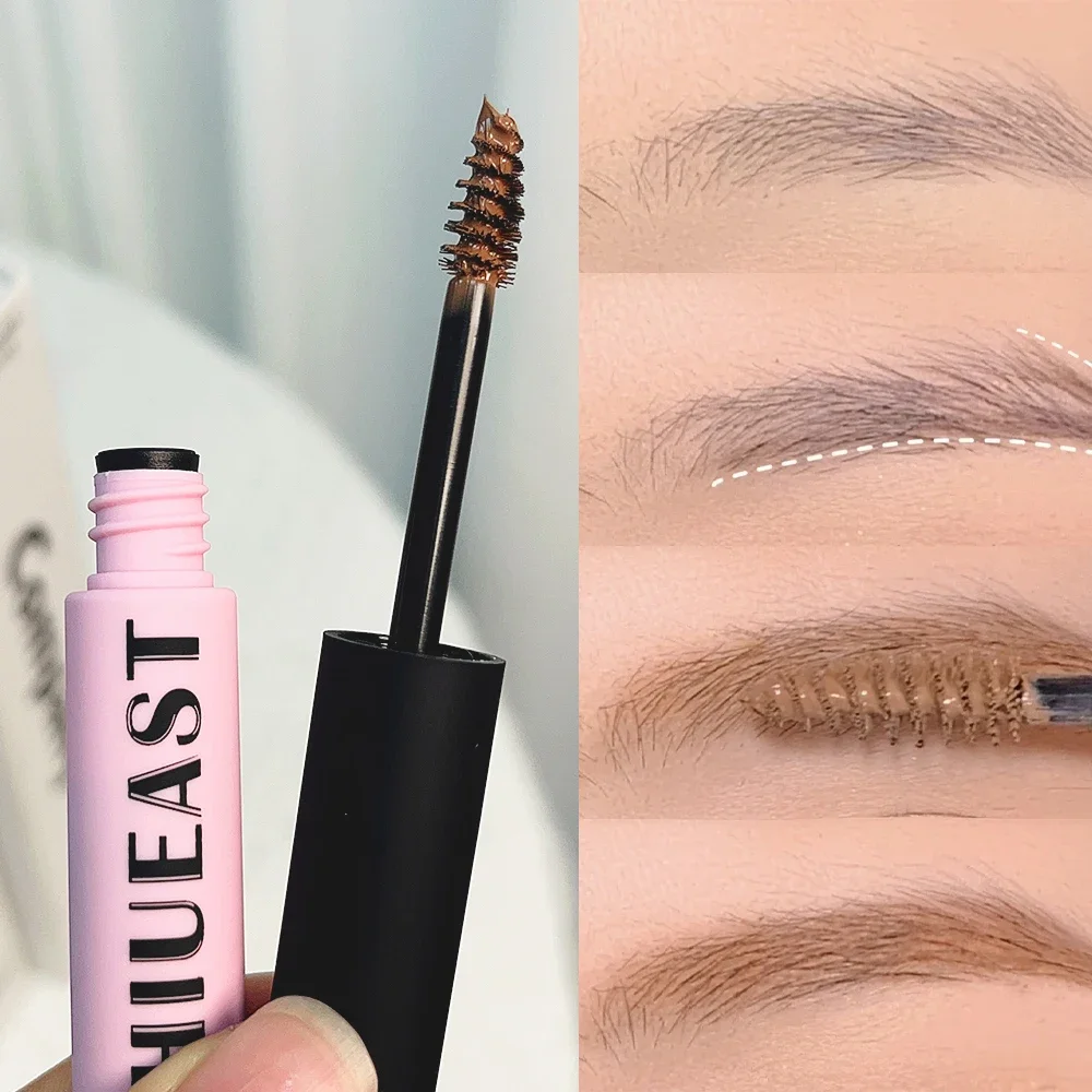 Crema de tinte líquido para cejas, resistente al agua, maquillaje duradero, tinte mate, Gel Enhacer, secado rápido, rímel negro y marrón, Cosméticos tintados