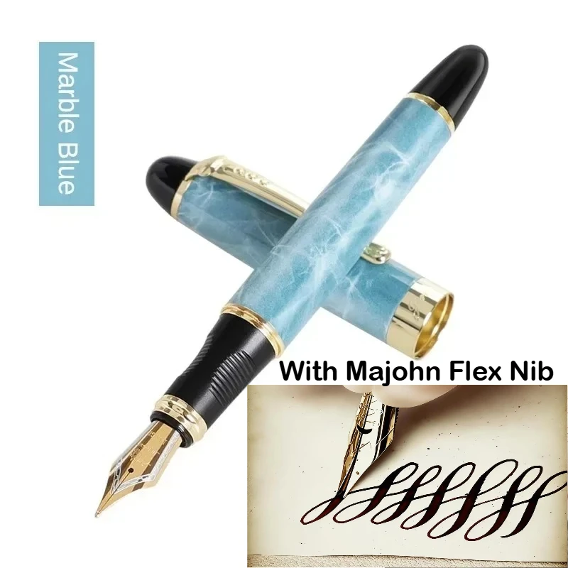 JINHAO X450 Füllfederhalter mit Majohn Flex Nib Kalligraphie-Stift, Metallstifte zum Schreiben, für Schule, Bürobedarf, Schreibwaren – Detail 21