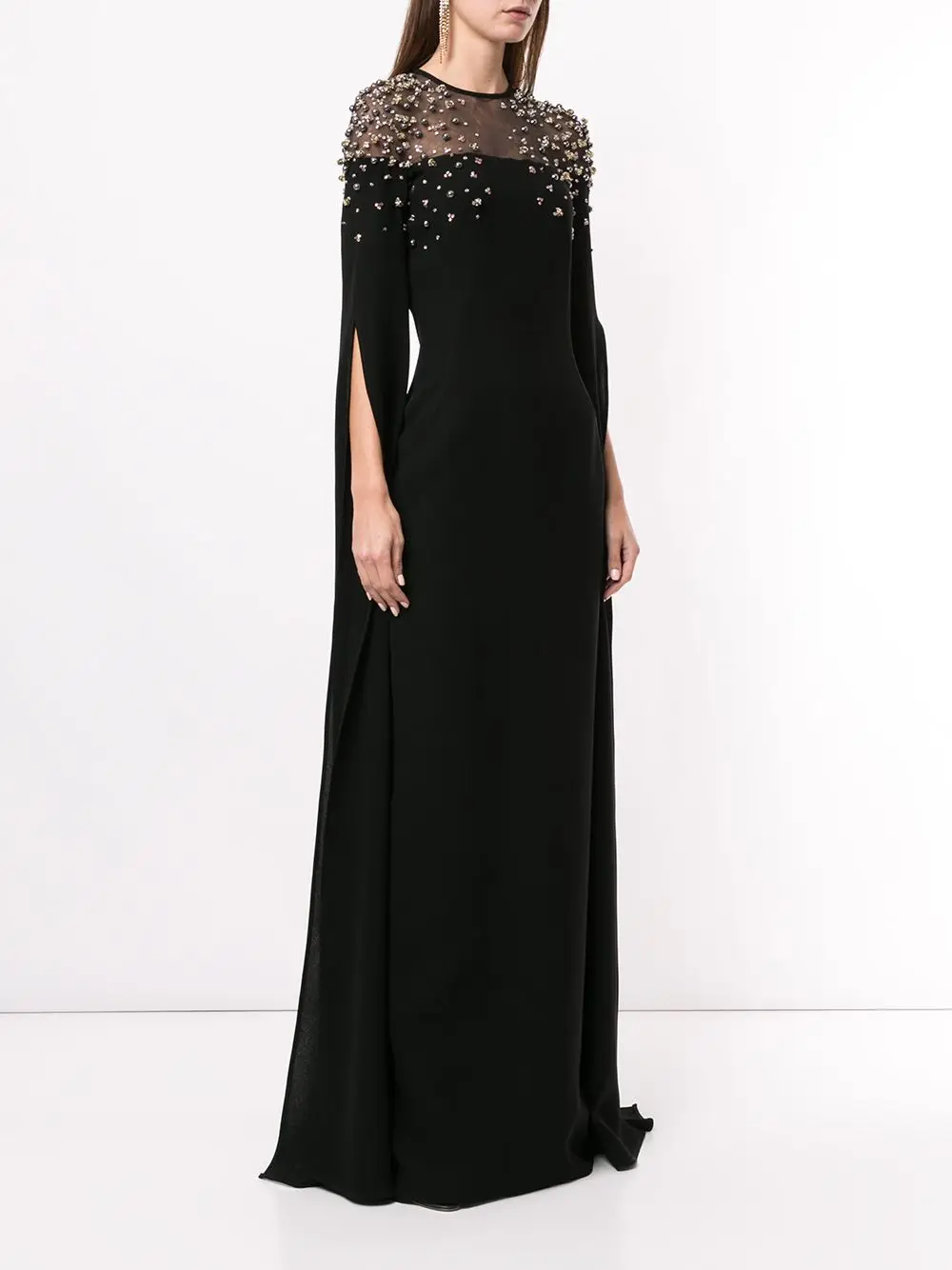 Muloong O-Neck Floor-Length Women Elegant And Pretty Luxury Prom Dress