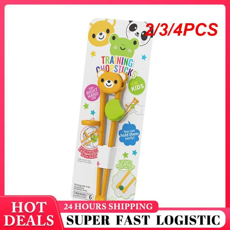 2/3/4PCS Beginner Chopsticks Promote Fine Motor Skills And Learning Rich And Colorful Early Childhood Education Tableware