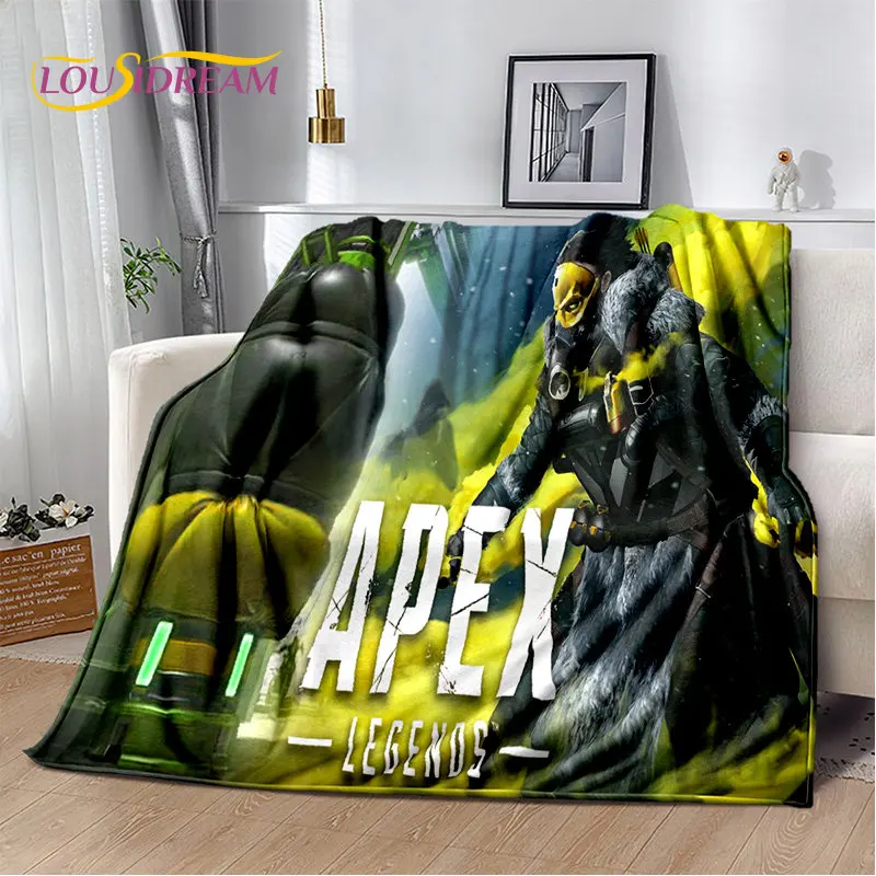 Apex Legends Game Gamer Cartoon Soft Plush Blanket,Flannel Blanket Throw Blanket for Living Room Bedroom Bed Sofa Picnic Cover