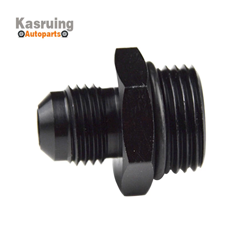 High Quality ORB-8 O-ring Port Boss AN8 8AN to AN6 Adapter Fitting Black Anodized Oil Cooling