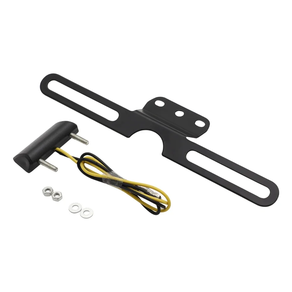 Universal Motorcycle Taillight License Plate Lamp Bracket 3LED Brake Rear Lamp Dirt bike Chopper Cafe Racer