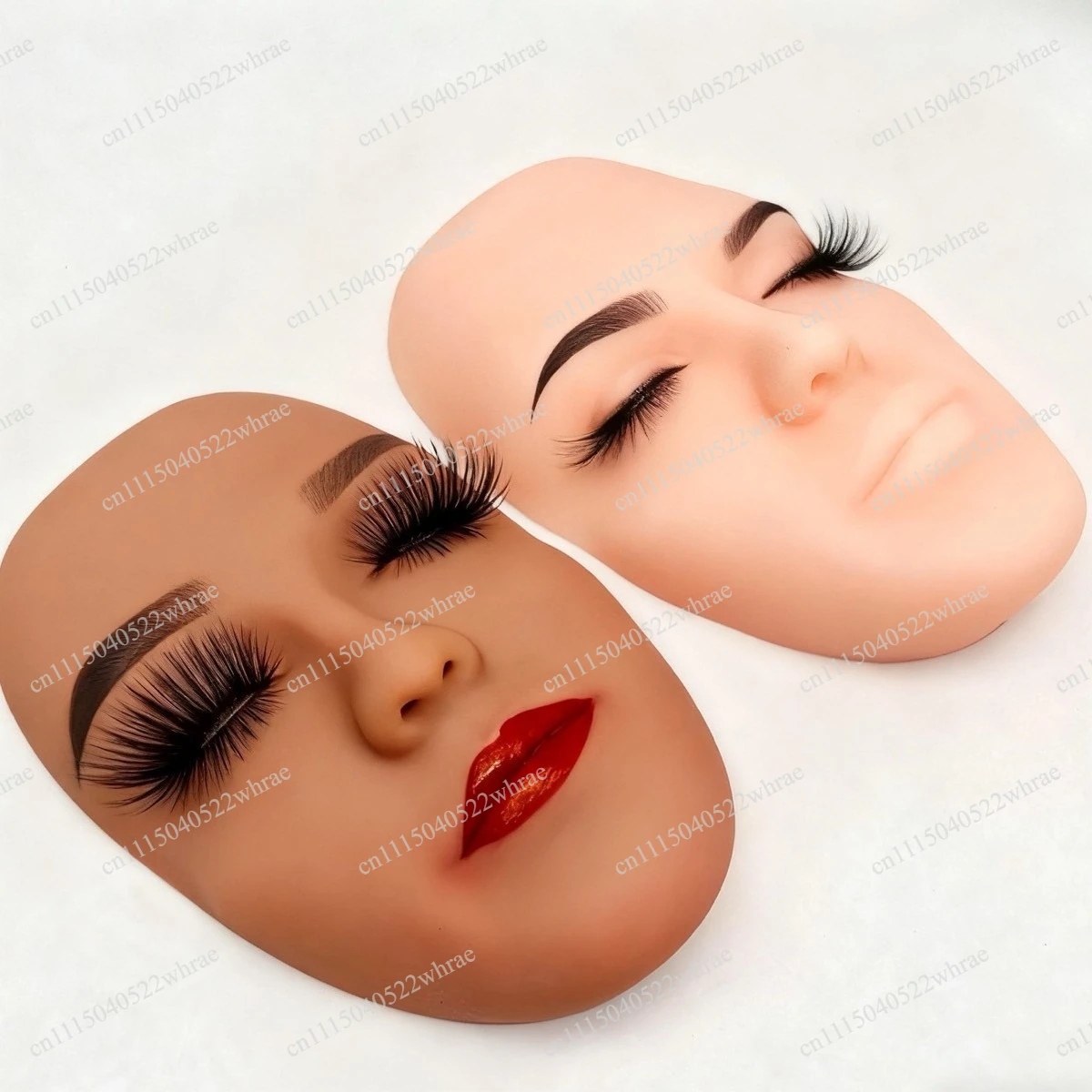 Simulated human three-dimensional solid pure liquid silicone full face model for eyelash embroidery and makeup practice