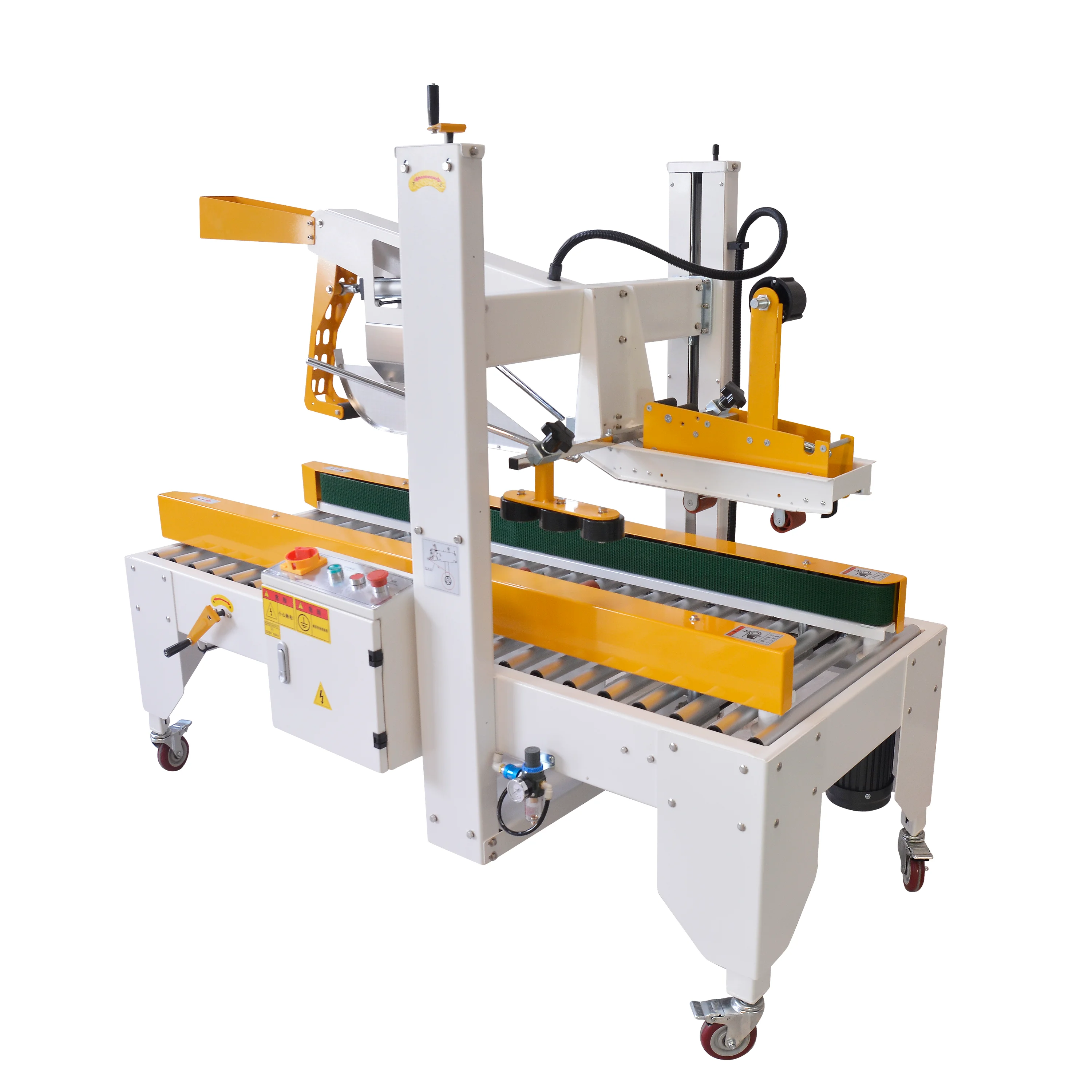 Automatic Flaps Folding Carton Sealer Case Sealing Machine Pneumatic Top and Bottom Box Taping on Sale