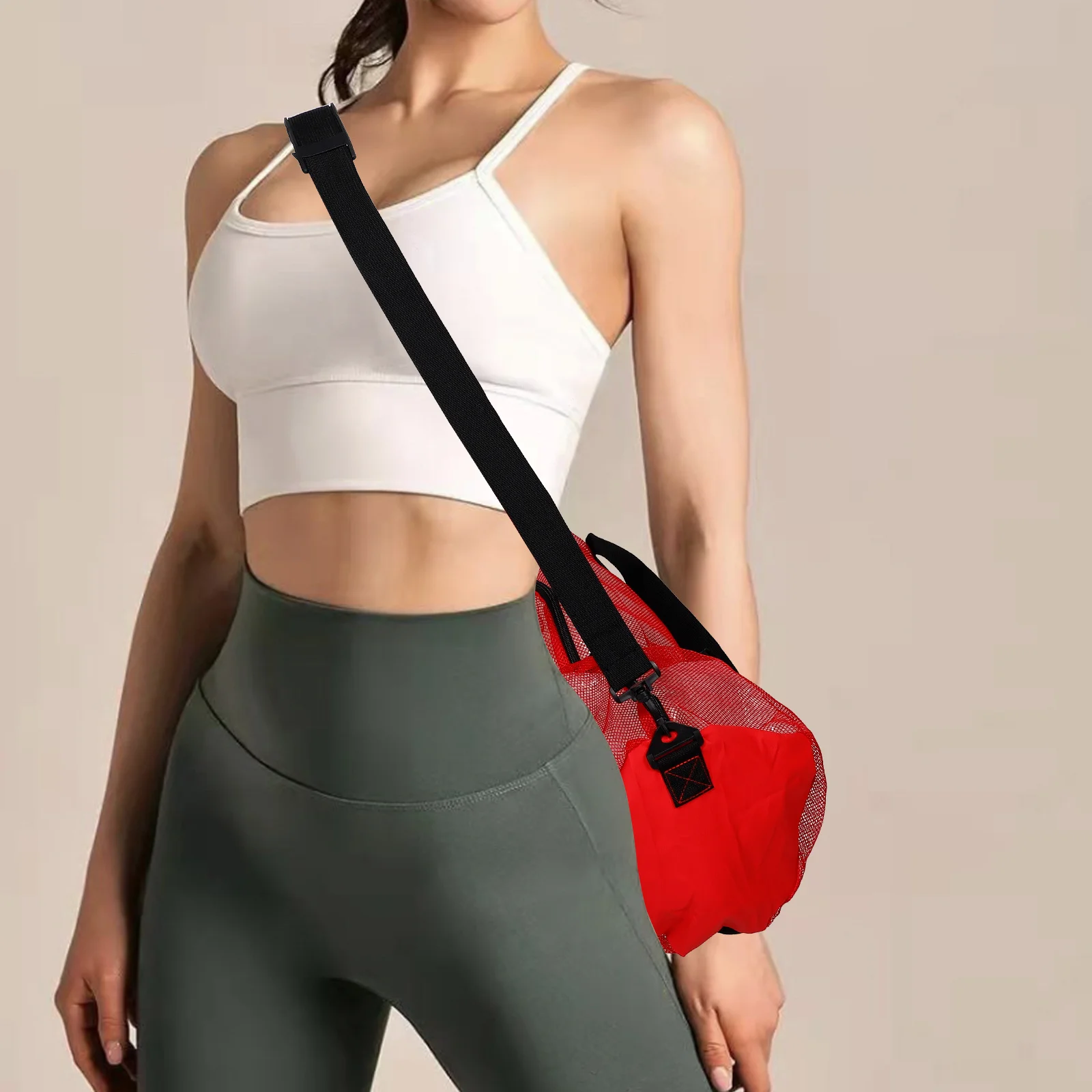 

Large Mesh Beach Tote with Handles Portable Lightweight Pool Bag for Swimming Clothes Towels Mesh Bag Beach Tote