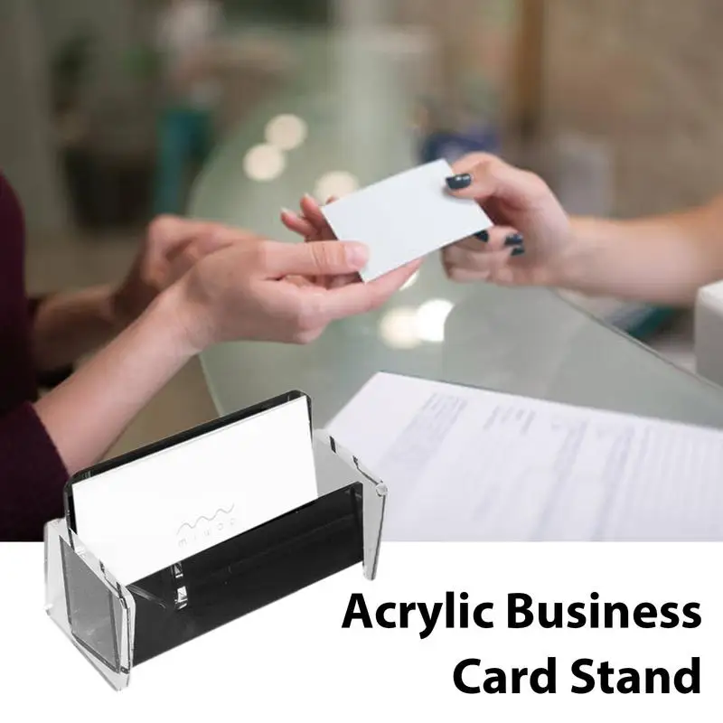 아크릴 명함 스탠드, 아크릴 비즈니스 카드홀더, 가정 회의실 및 작업 공간용 정리함
