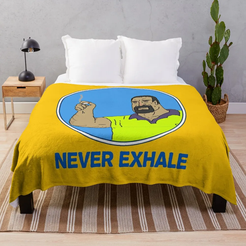 

Never Exhale Mike Nolan Big Lez Show Throw Blanket Sofa quilt