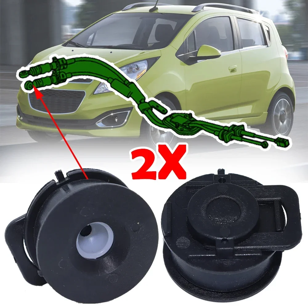 2X For Chevrolet Spark Manual Transmission Shift Selector Lever Cable Bushing Linkage End Cap Cup Connector Repair Kit 1998 2015