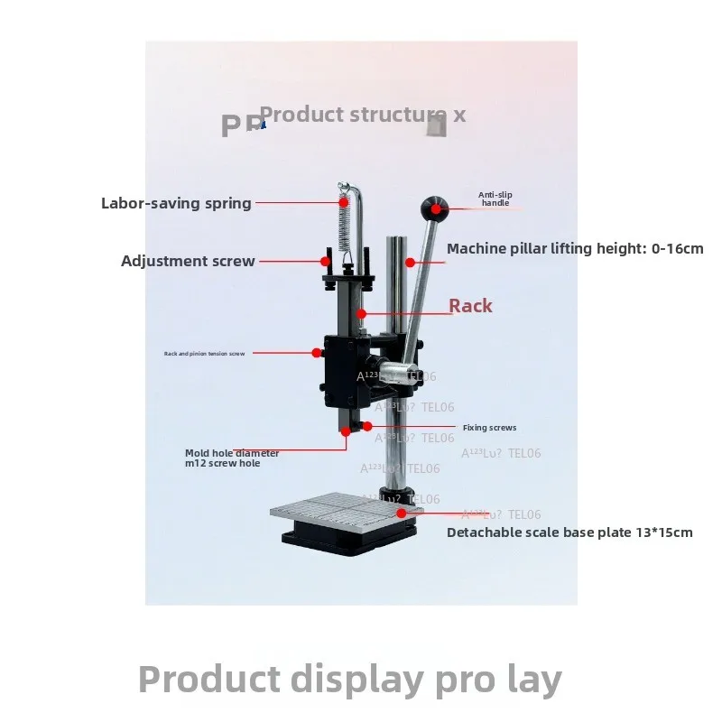 Manual Hand Press Bench Top Leather Punching Machine Die Cutter Stamping Tool Precision флаг