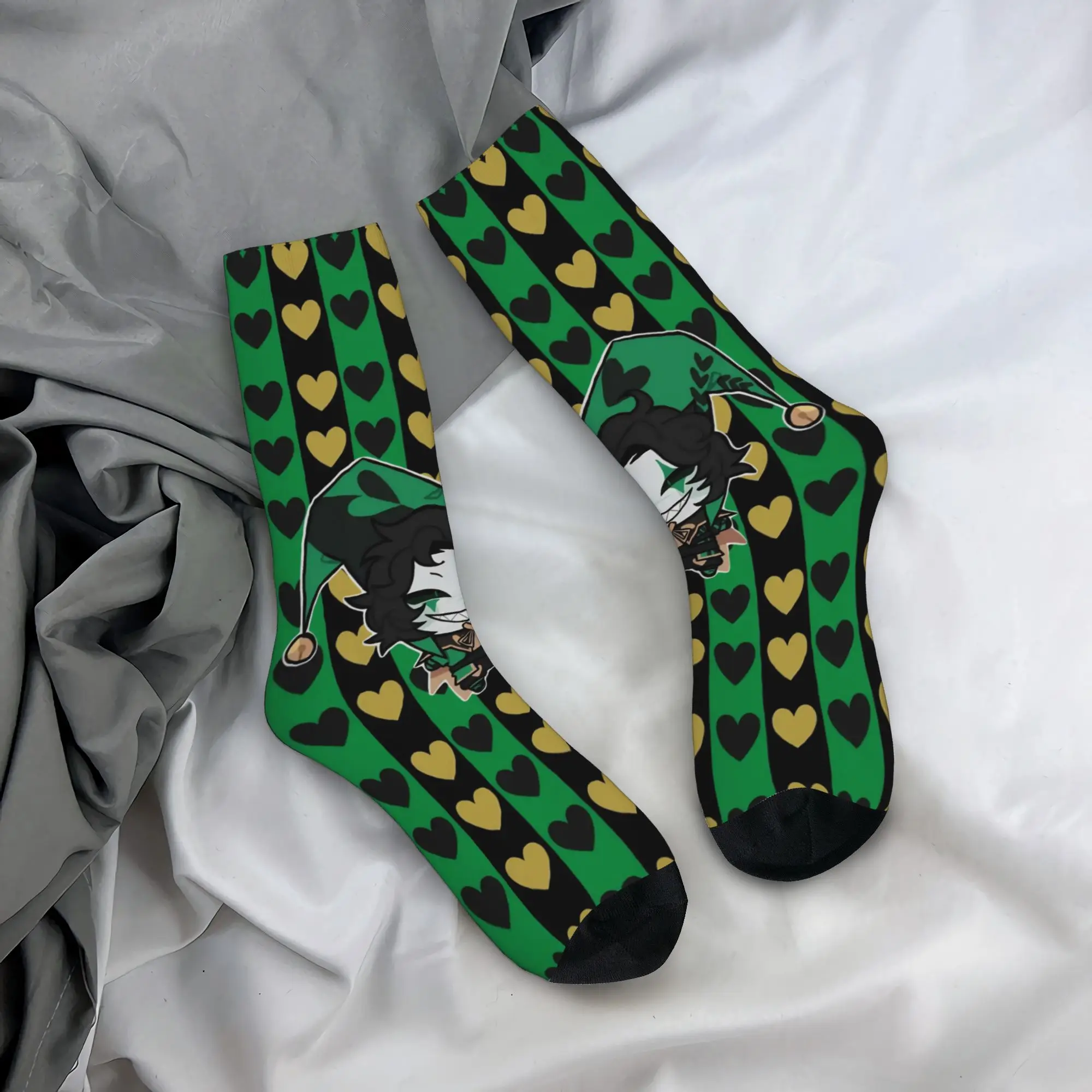 Winter Warm Colorful Men's Women's The F-Freak Circus Harlequin Socks  Breathable Skateboard Socks