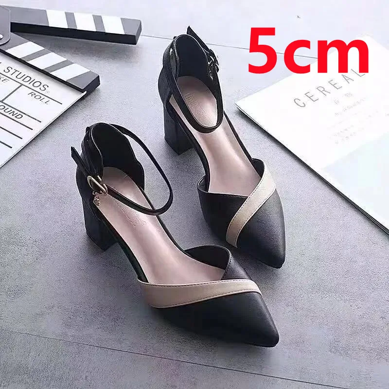 Lady Casual High Quality Red Summer Hollow Out Buckle Strap High Heel Shoes Women Cool Style Shoes Sapatos Femininas B9312