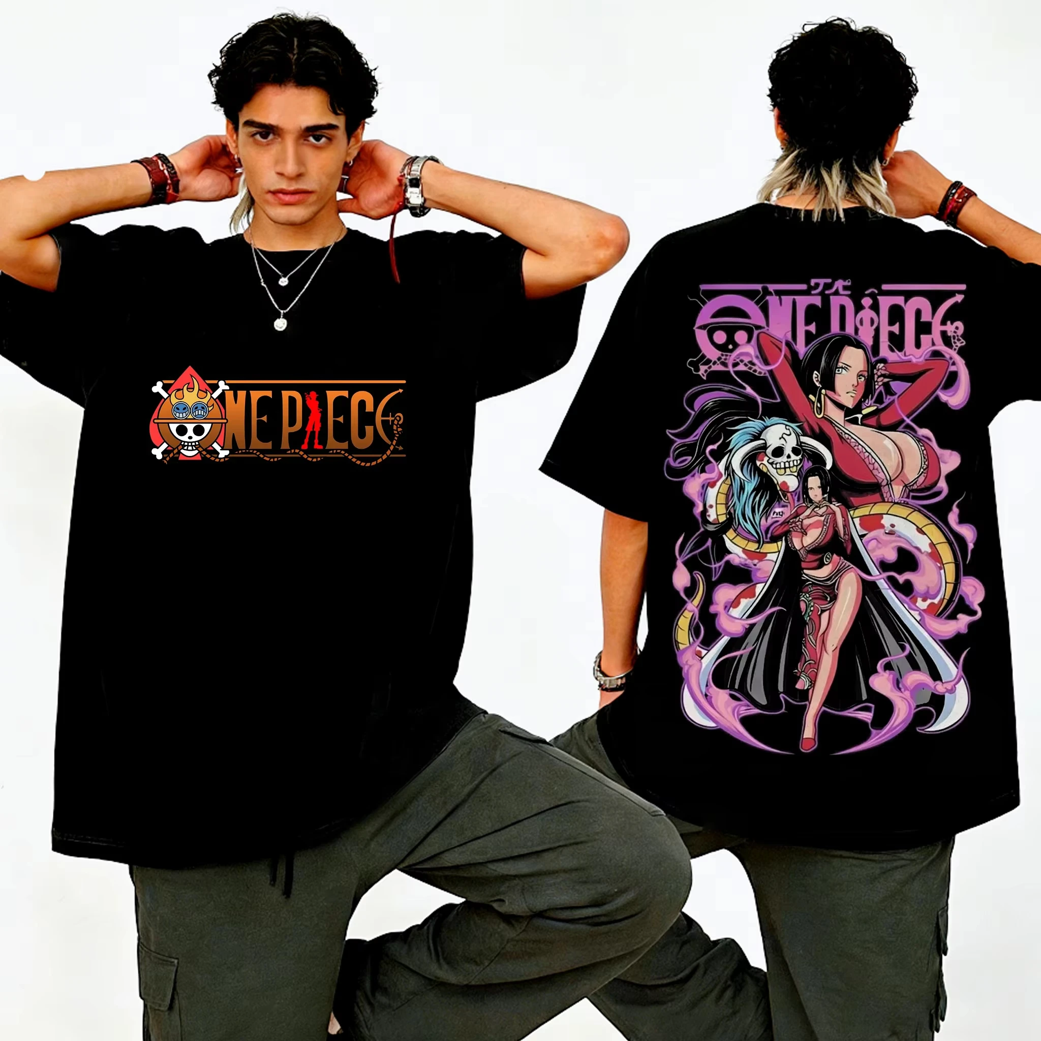 2026 New One Piece Chopper Anime Graphic Print Men's Cotton T-shirt Summer Short Sleeve Tees Casual Clothes Unisex Top