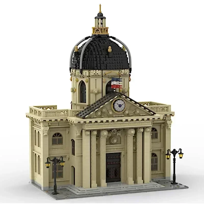 

Famous Street View Model Moc Building Bricks Institute Of France Technology Modular Blocks Gift Christmas Toys DIY Sets Assembly