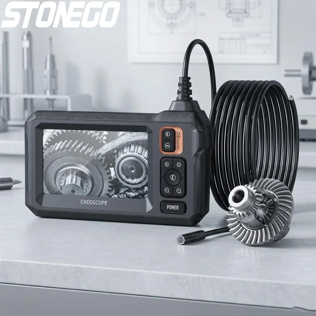 

Автомобильный эндоскоп 1080P HD с Wi-Fi, 43-дюймовым экраном, кабелем 10 м, двойной линзой, аккумулятором 2600 мАч, инструмент для осмотра труб, камера для авторемонта