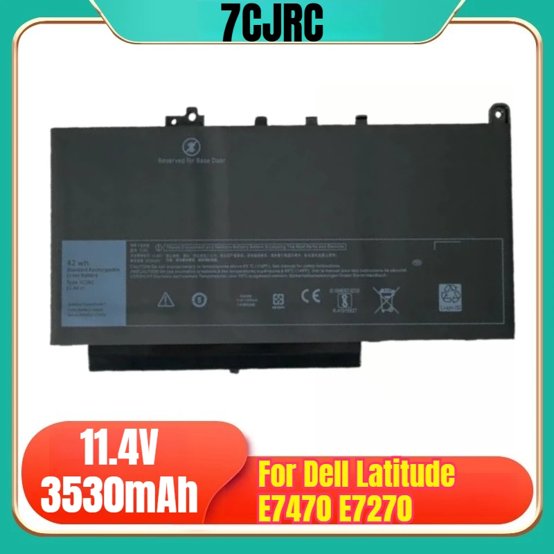 

7CJRC 11,4 В 3530 мАч аккумулятор для ноутбука Dell Latitude E7470 E7270