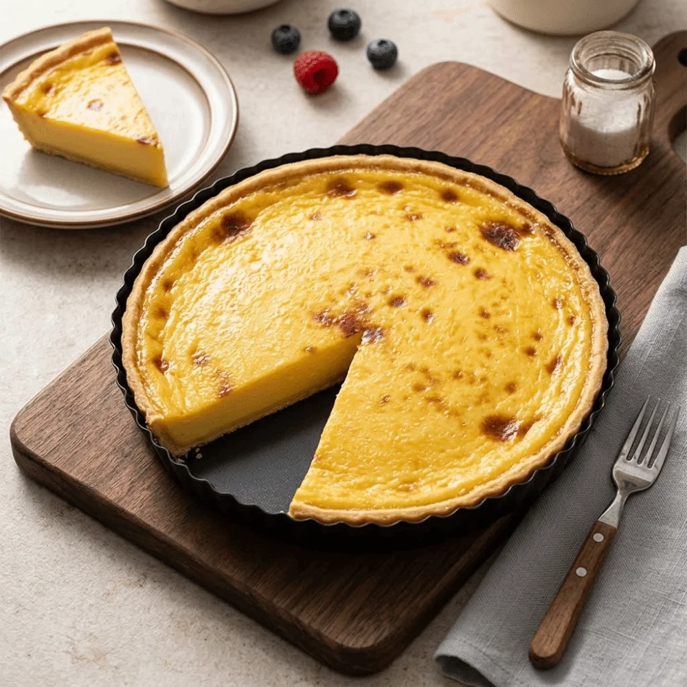 Even Heat Distribution 9 Inch Pizza Pan Removable Bottom Non-Stick Quiche Pan Carbon Steel Fluted Edges Bakeware Pastry Makers