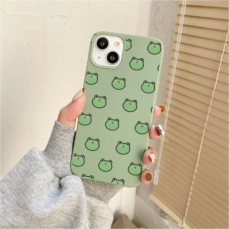 Cartoon Frog Phone Case For Iphone 7 8 Plus X Xr Xs 11 12 13 Se2020 Mini Mobile Iphones 14 Pro Max Case