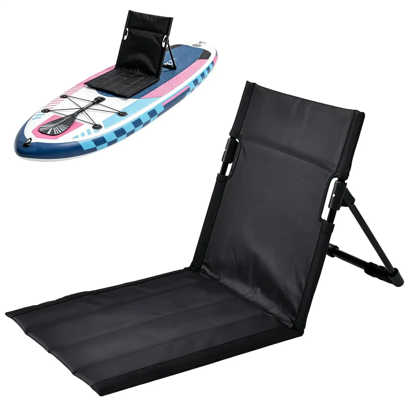 Folding Kayak Seat With Back Support Portable SUPs Paddle Board Chair For Canoe Fishing Boat Yacht Poolside Maritime Use