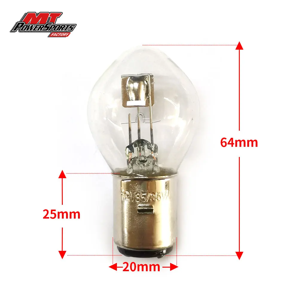 12V 35/35W H/L (4515) GN250/CT110 BA20D Headlight Bulb Headlamp For Scooter Moped Motorcycle Kart ATV Motorcycles Accessories