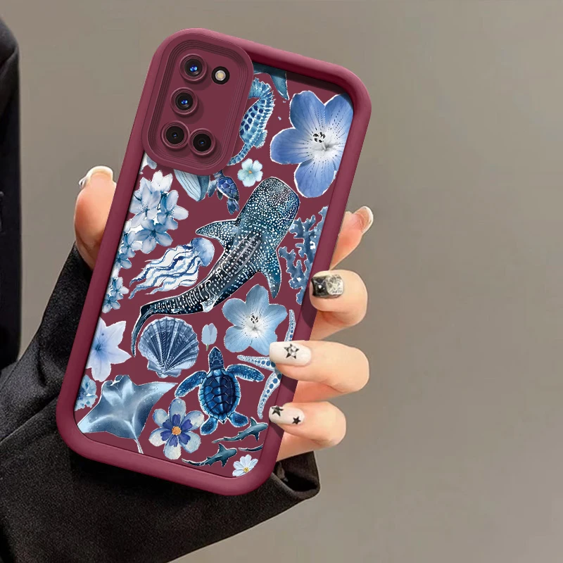 حافظة لهاتف OPPO Realme Narzo N65 N63 60X 50A 50i Prime Note 50 60 GT 6 Neo 5 3 Master Whale Sea Turtle Cover